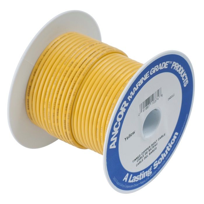 Ancor #8 Yellow 50ft Spool Tinned Copper - 111905