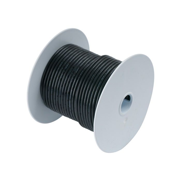 Ancor #4 Black 50ft Spool Tinned Cooper - 113005