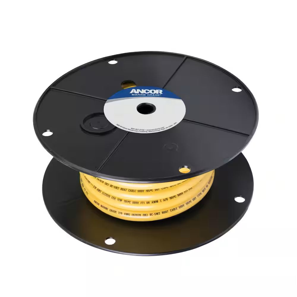 Ancor 2/0 Yellow 25ft Spool Tinned Cooper - 117902