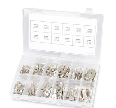 Ancor 100pc Tinned Copper Lug Kit - 255101