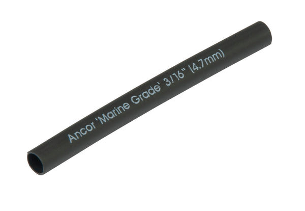 Ancor 3/16in x 48in Black Heat Shrink Tubing - 302148