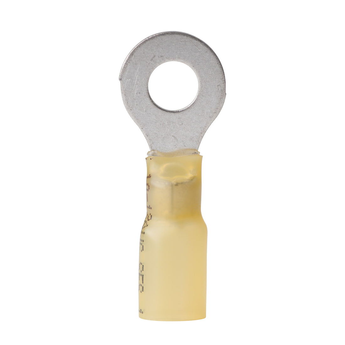 Ancor 12-10 1/4 Ring Terminal Heat Shrink Yellow 25 Pack - 312425