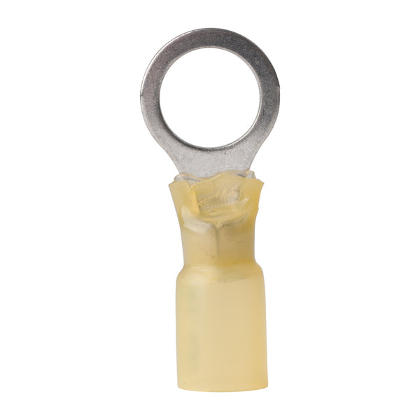 Ancor 12-10 3/8 Ring Terminal Heat Shrink Yellow 100 Pack - 312699