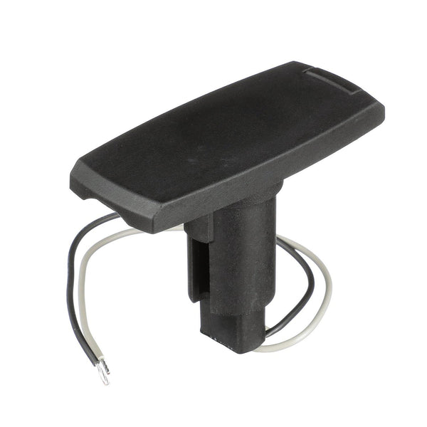 Attwood 910V Series Rectangle Base 2-Pin Black Composite Cover - 910V2PB-7