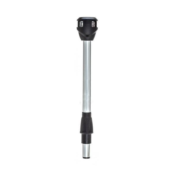 Attwood LightArmor Bi-Color 10in Straight Locking Collar Pole 3-Pin LED with Task Light - NV6LC2-10-7