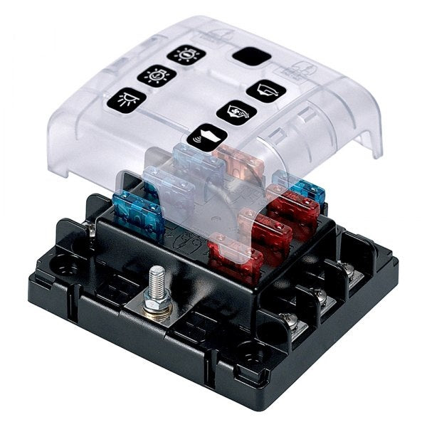 BEP ATC-6W Fuse Holder 6-Way with Cover - ATC-6W