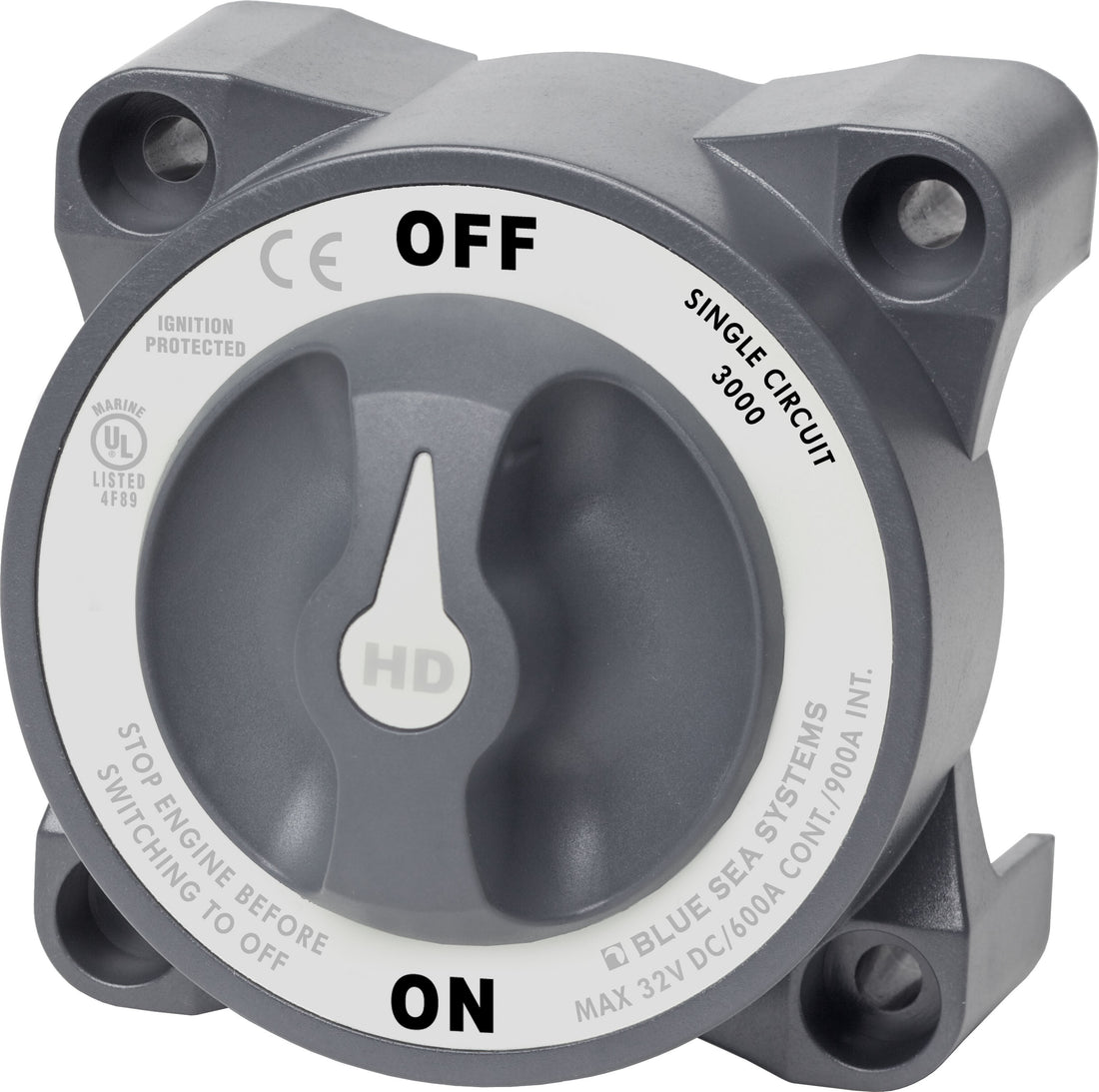 Blue Sea HD-Series Battery Switch On/Off 600A - 3000-BSS