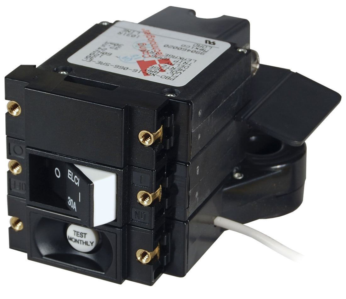 Blue Sea A-Series ELCI 30A 120v AC Double Pole Main Circuit Breaker - 3102100-BSS