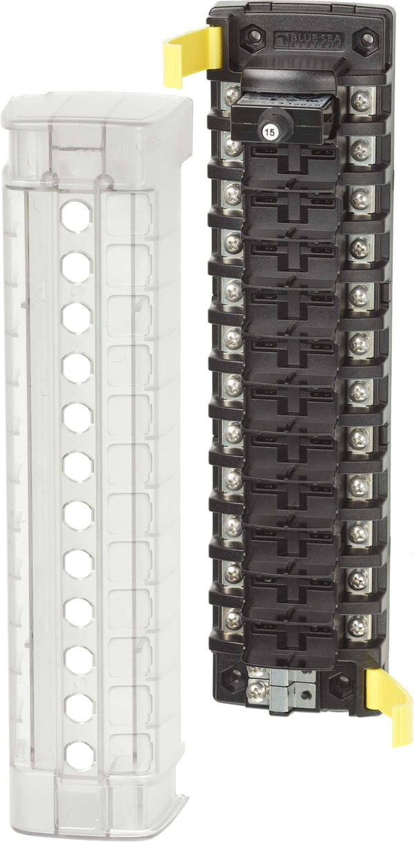 Blue Sea ST CLB Circuit Breaker Block - 12 Independant Circuits - 5051-BSS