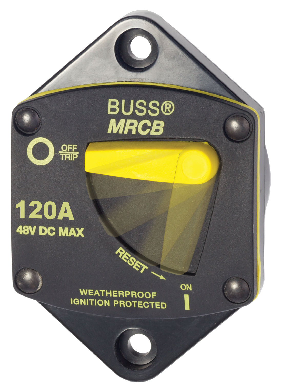 Blue Sea 187-Series 120 Amp Circuit Breaker Panel Mount - 7046-BSS