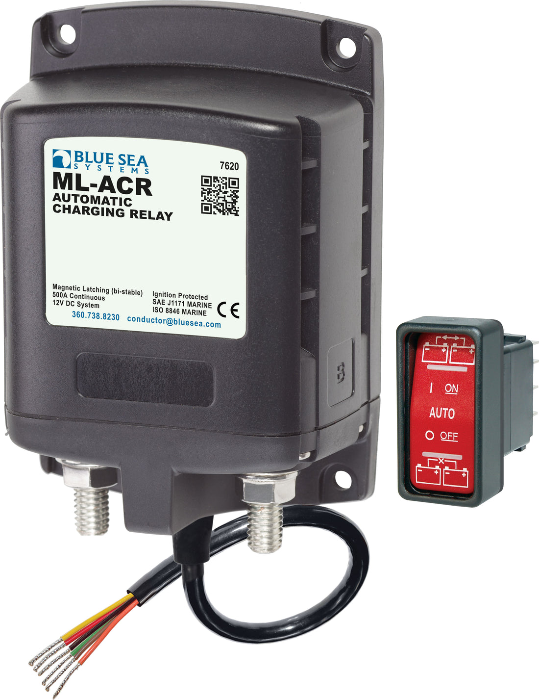 Blue Sea Ml Acr Automatic Charging Relay 12v Dc 500 A