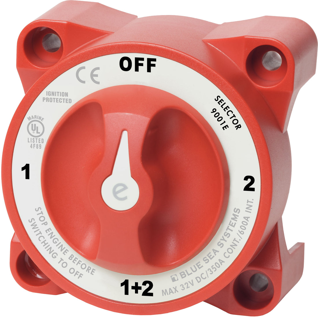 Blue Sea E-Series Battery Switch 1-Off-2-Both - 9001e-BSS