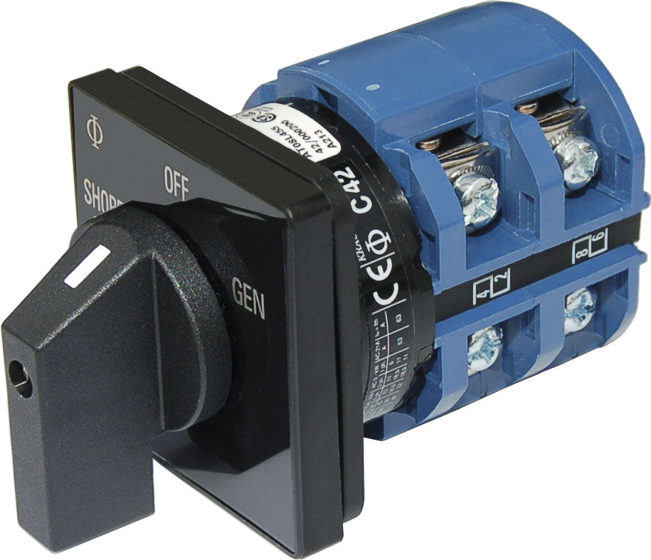 Blue Sea Rotary Switch 120VAC 65 Amp Off + 2 Position - 9011-BSS
