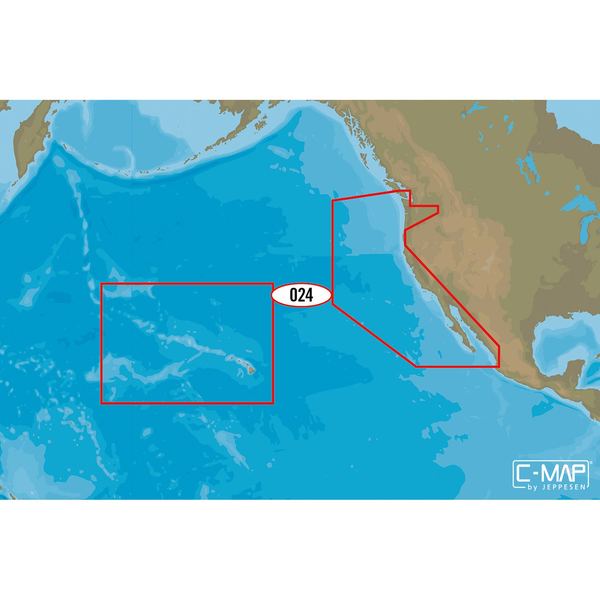 C-MAP M-NA-D024 4D microSD USA West Coast and Hawaii - M-NA-D024-MS