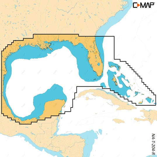 C-MAP Reveal X Coastal Gulf of Mexico and Bahamas microSD - M-NA-T-204-R-MS