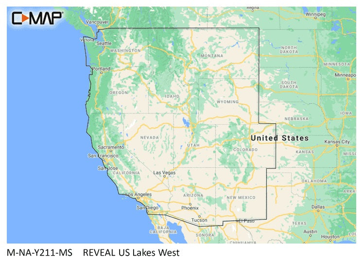 C Map Reveal Inland Us Lakes West
