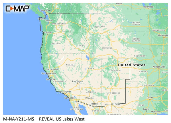 C Map Reveal Inland Us Lakes West