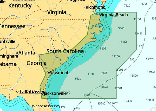 C-MAP M-NA-D942 4D Local Norfolk To Jacksonville - M-NA-D942-MS