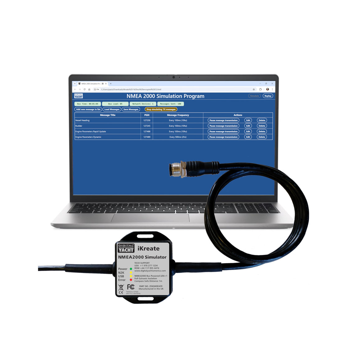 Digital Yacht IKREATE NMEA2000 Simulator - ZDIGIKREATE
