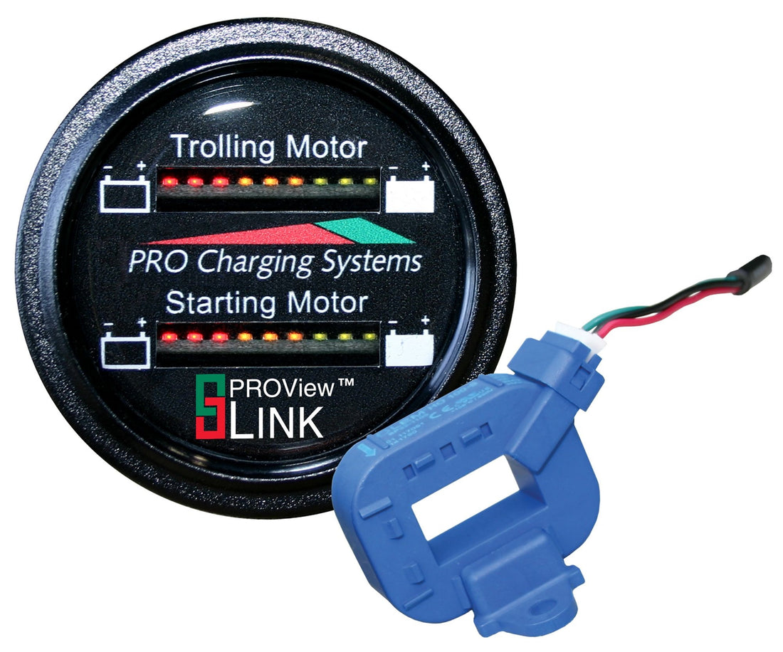 Dual Pro Lithiumm Battery Status Indicator Dual Marine Round Display - BFGDUALCOMBO