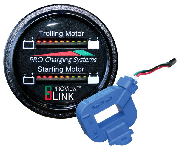 Dual Pro Lithiumm Battery Status Indicator w/2 CTfts Dual Marine Round Display - BFGDUALLITH