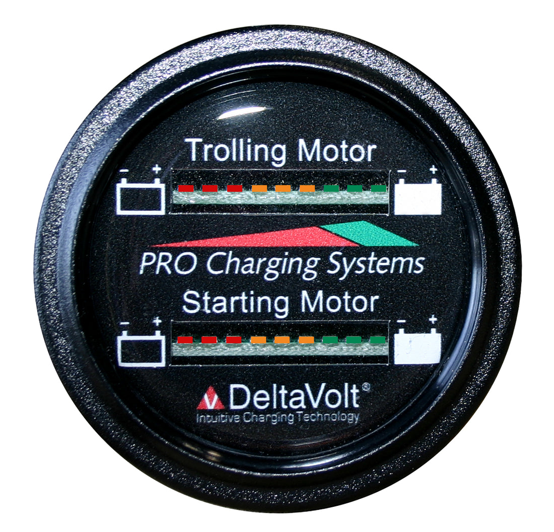 Dual Pro Battery Fuel Gauge For 2 - 12v Systems - BFGWOM1512V/12V