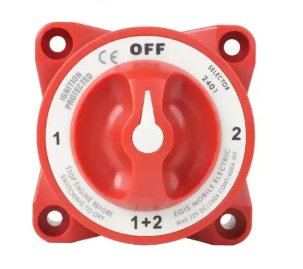 EGIS 2401 e-Series 350A  Battery Selector Switch Off/1/Both/2 - 2401