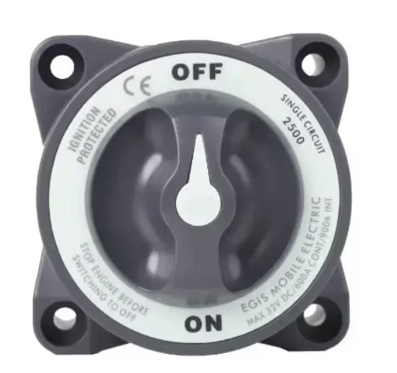 EGIS 2500 Heavy Duty-Series 600A  Battery Switch Off/On - 2500