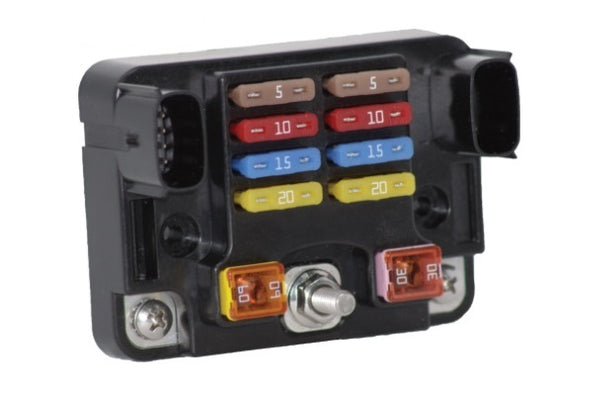 EGIS Fuse Block ATO/JCase 8+2, M6 In With Cover Fuses Sold Separately - 5015