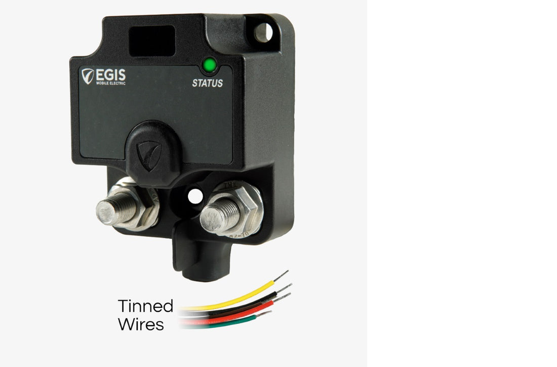 EGIS XD Single Flex 2 Automatic Charging Relay No Knob Tinned Wires - 8710-1400