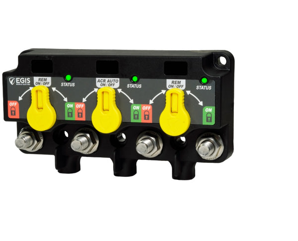 EGIS 8730-1535 XD Triple Flex Automatic Charging Relay with Knobs - Tinned Wire - 8730-1535