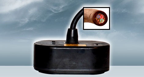 Furuno Ca50/200 1 T Rubber Coated 50/200 Khz No Connector