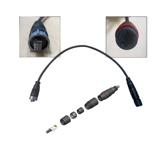 Furuno Wrj Adp 05 M 0.5m Waterproof Rj45 Male To Rj45 Adapter Cable