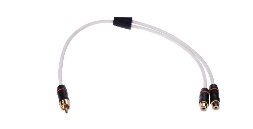 Fusion MS-RCAYF 1Male-2FeMale Shielded Twisted RCA Y-Cable - 010-12622-00