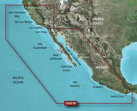 Garmin VUS021R G3 Vision CALIFORNIA-MEXICO - 010-C0722-00