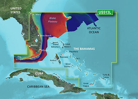 Garmin VUS513L G3 Vision Jacksonville - Bahamas - 010-C0742-00