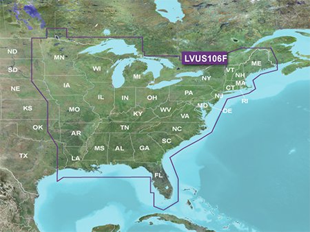 Garmin LVUS106F LakeVu g3 Ultra US - East - 010-C1204-00