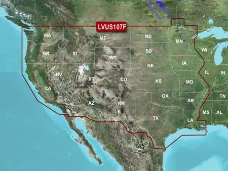 Garmin LVUS107F LakeVu g3 Ultra US - West - 010-C1205-00
