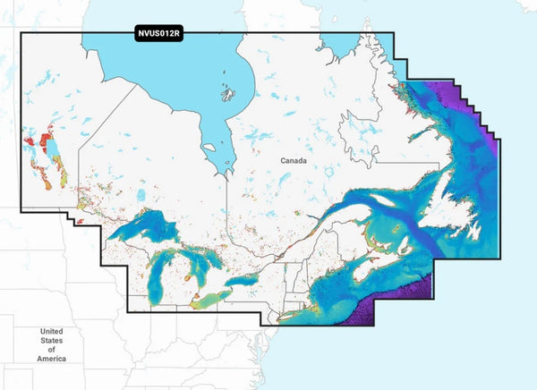 Garmin NVUS012R Navionics+ Vision+ Canada East & Great Lakes microSD - 010-C1484-00