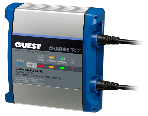 Guest 2708A 5A 1 Bank 120V Input Battery Charger - 2708A