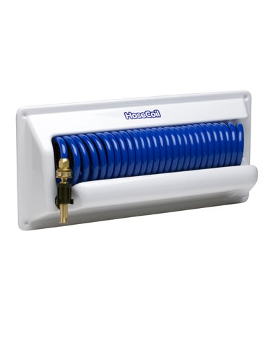 HoseCoil Horizontal Mount Enclosure with 5ft Feeder Hose - HC25H2