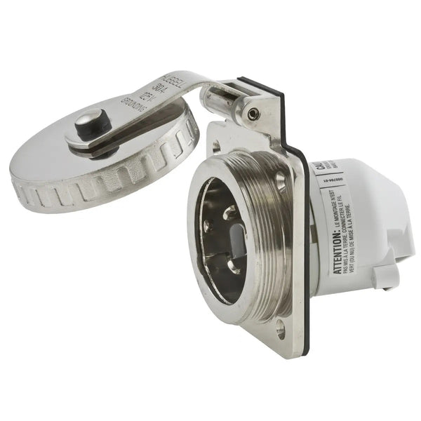 Hubbell HBL303SS 30A Inlet Round Stainless Steel - HBL303SS