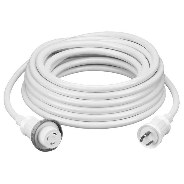 Hubbell Hbl61 Cm08 W 30 A 50 Ft White Shore Cord