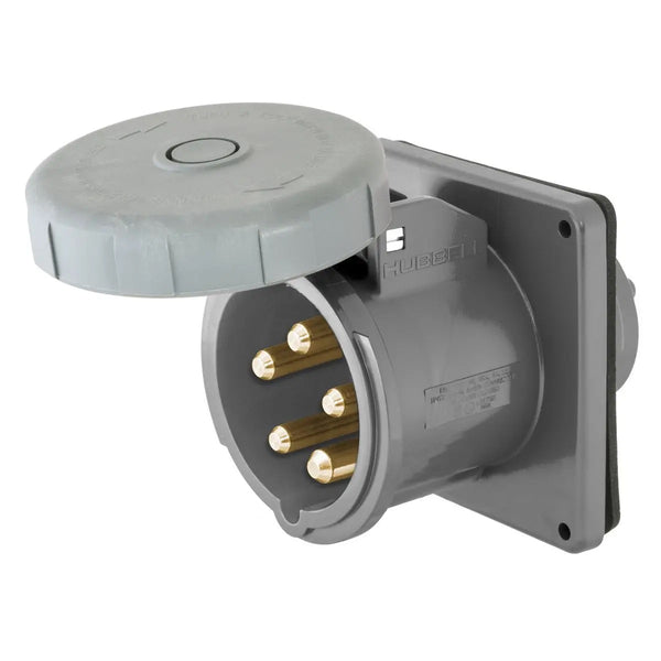 Hubbell M5100B7R 100A 480V 5W Shore Power Inlet - M5100B7R