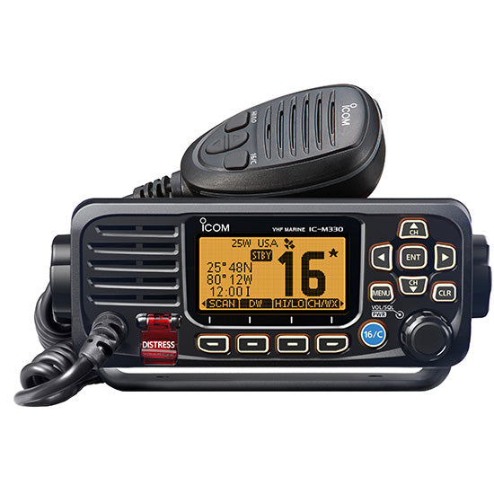 Icom M330G Black VHF With GPS - M330G Black