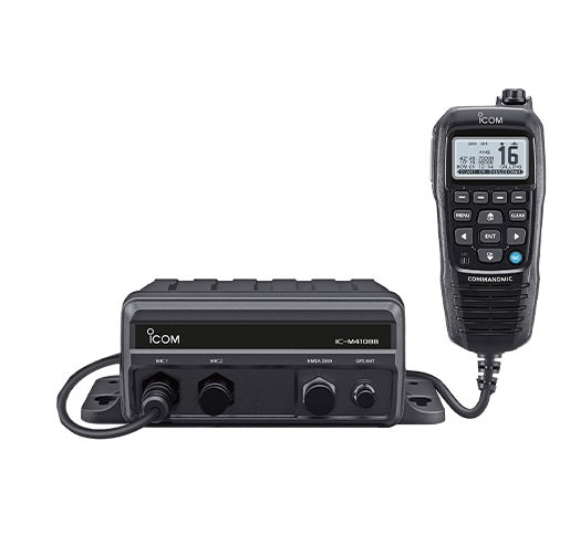 Icom M410 Bb Black Box Vhf With Hm195 Gb Black