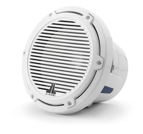 JL Audio M6 8in Subwoofer with White Classic Grille Infinite Baffle - 010-03080-00