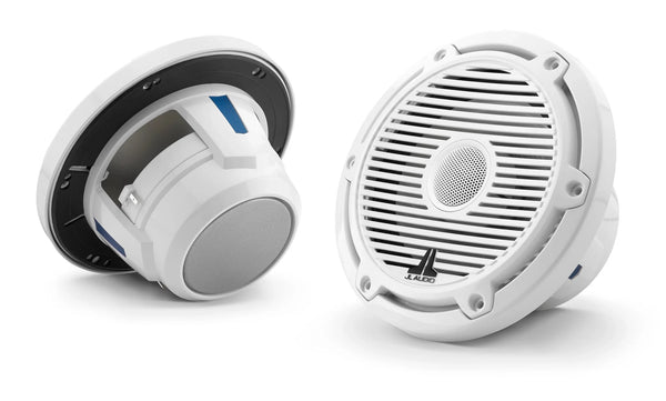 JL Audio M6 6.5in Coaxial Speakers White Classic Grille - 010-03497-00