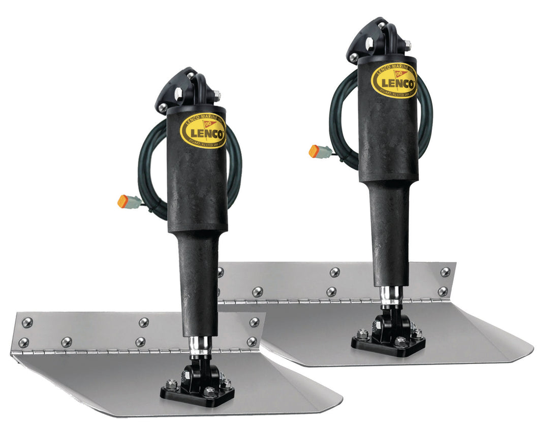Lenco 9inx24in Standard Mount Trim Tab Kit 12v Requires Switch - 15003-101