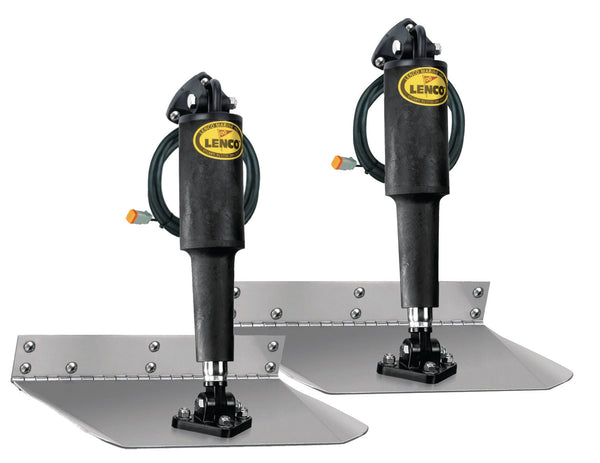 Lenco 9inx24in Standard Mount Trim Tab Kit 12v Requires Switch - 15003-101
